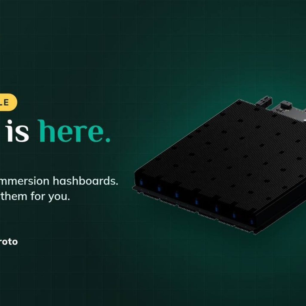 Sazmining Brings Proto’s Immersion Hashboards to Individual
Owners, With 0% Financing From $1,397 Down