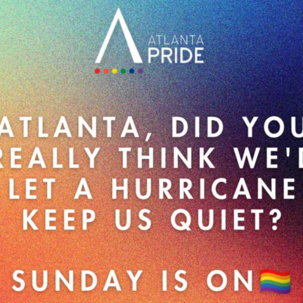 Atlanta Pride Parade, marketplace and entertainment set for
Sunday