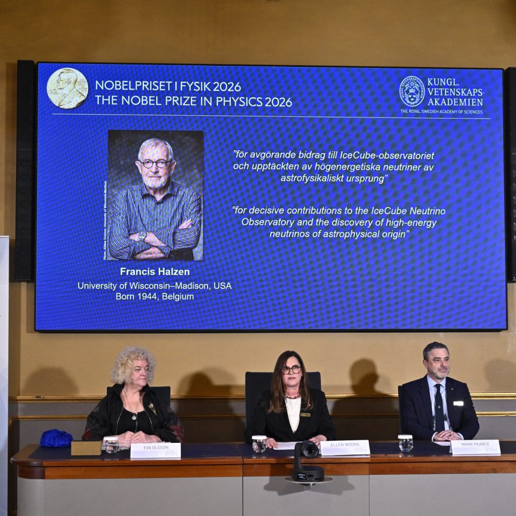Francis Halzen wins Nobel Prize in Physics for work on
‘ghost particles’