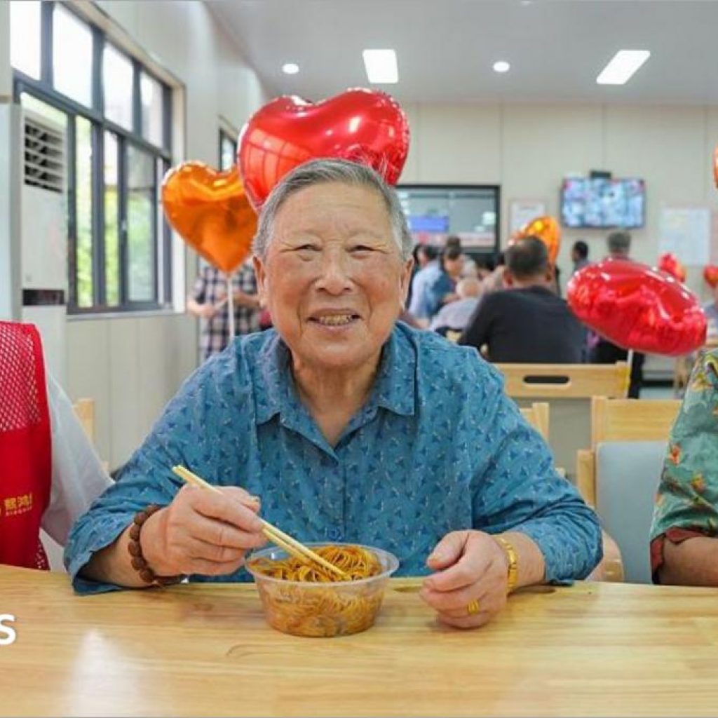 China’s families are now supporting more old people than
kids