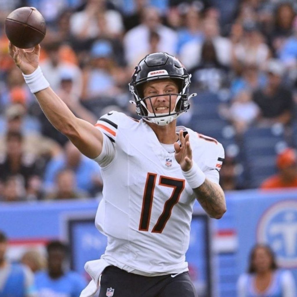 Report: Bears to start QB Tyson Bagent against Jets