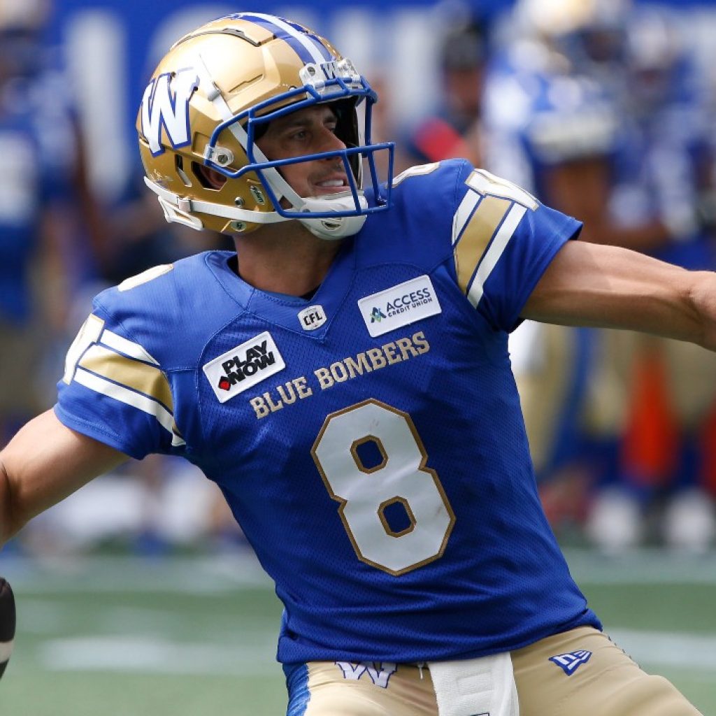 Around the CFL: Can Collaros get Blue Bombers back on
track?