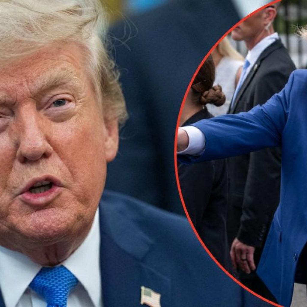 ‘Something is Wrong’: Trump’s Posture Sparks Health Concerns
as Critic Claims Prez’s ‘Right Leg Seems to Have a Brace’