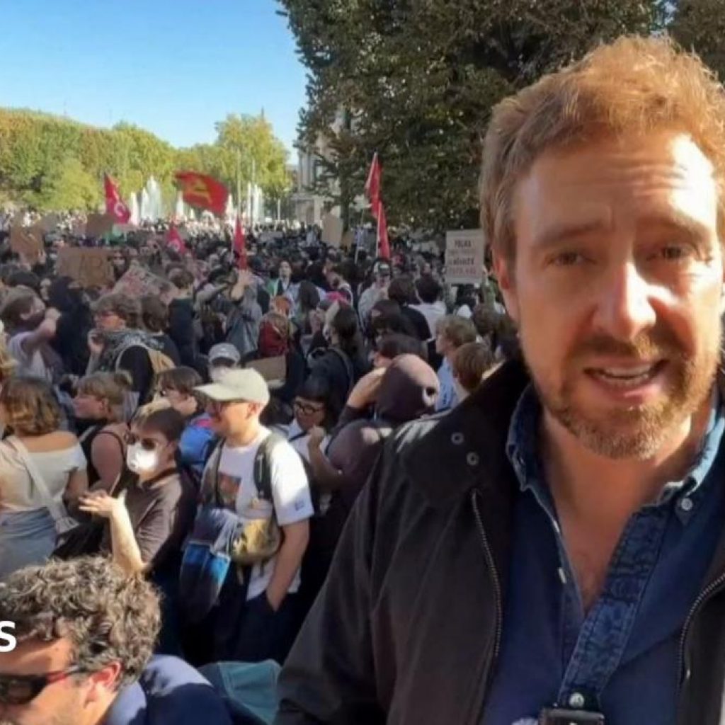 ‘There are now thousands of people’: At the scene of student
protests in Lille