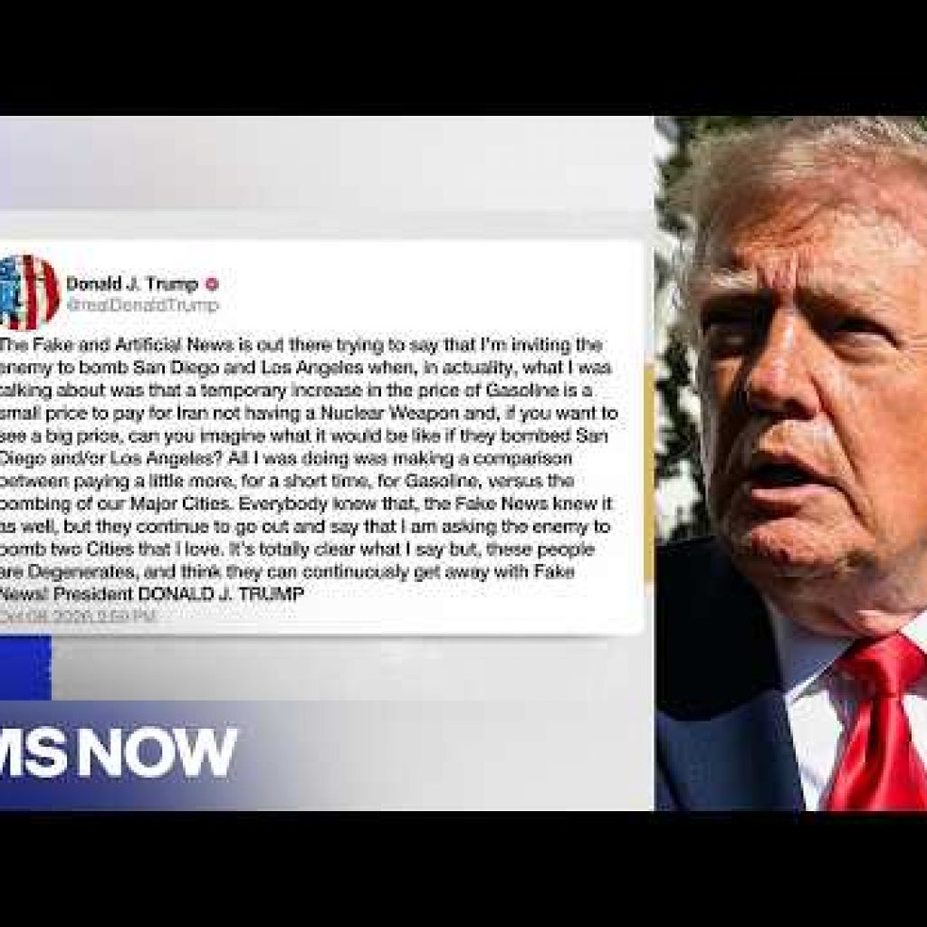 ‘Just lunacy!’: Ex-GOP strategist reacts to Trump trying to
clarify comments on LA and San Diego