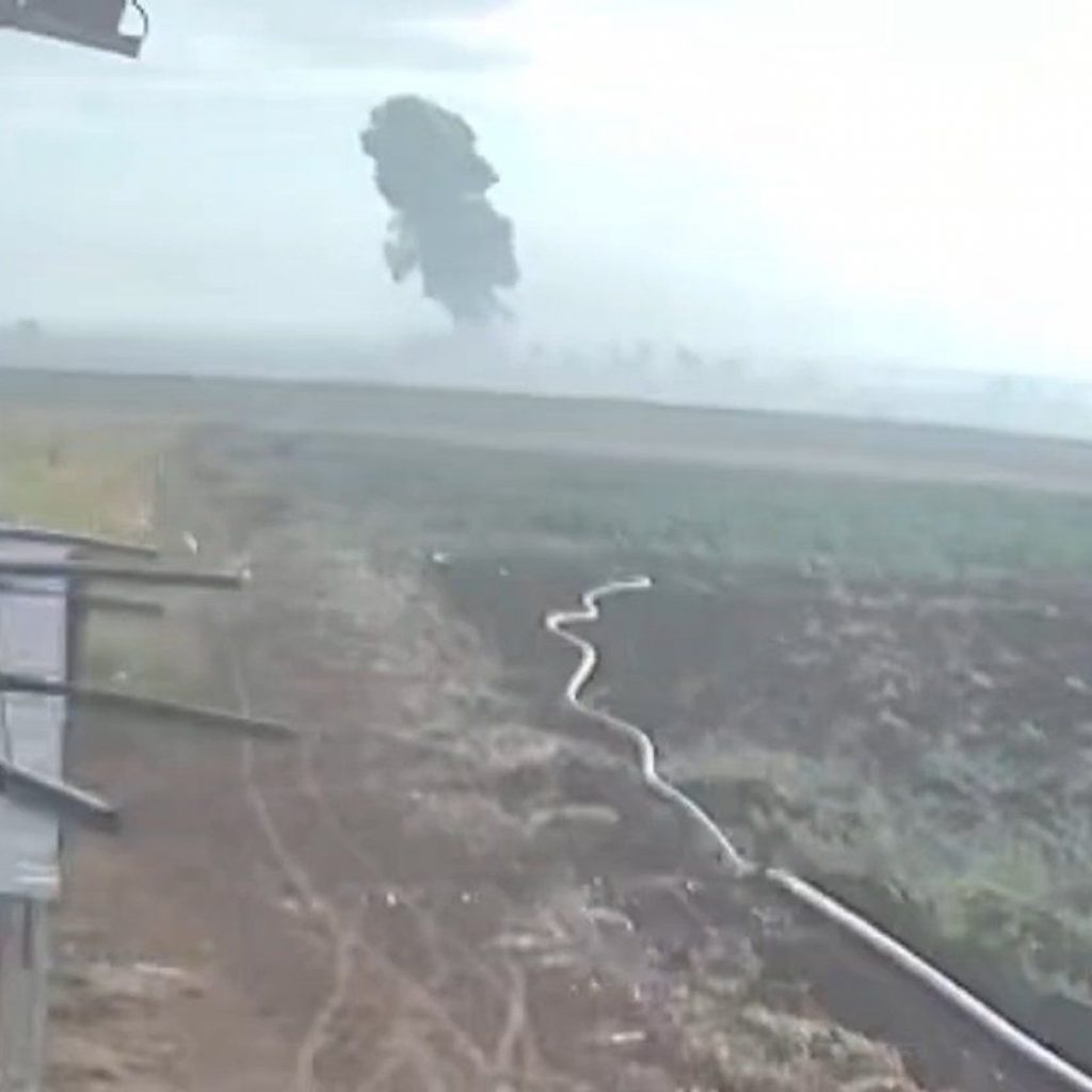 Explosions reported near military airport in Syria’s Idlib
province