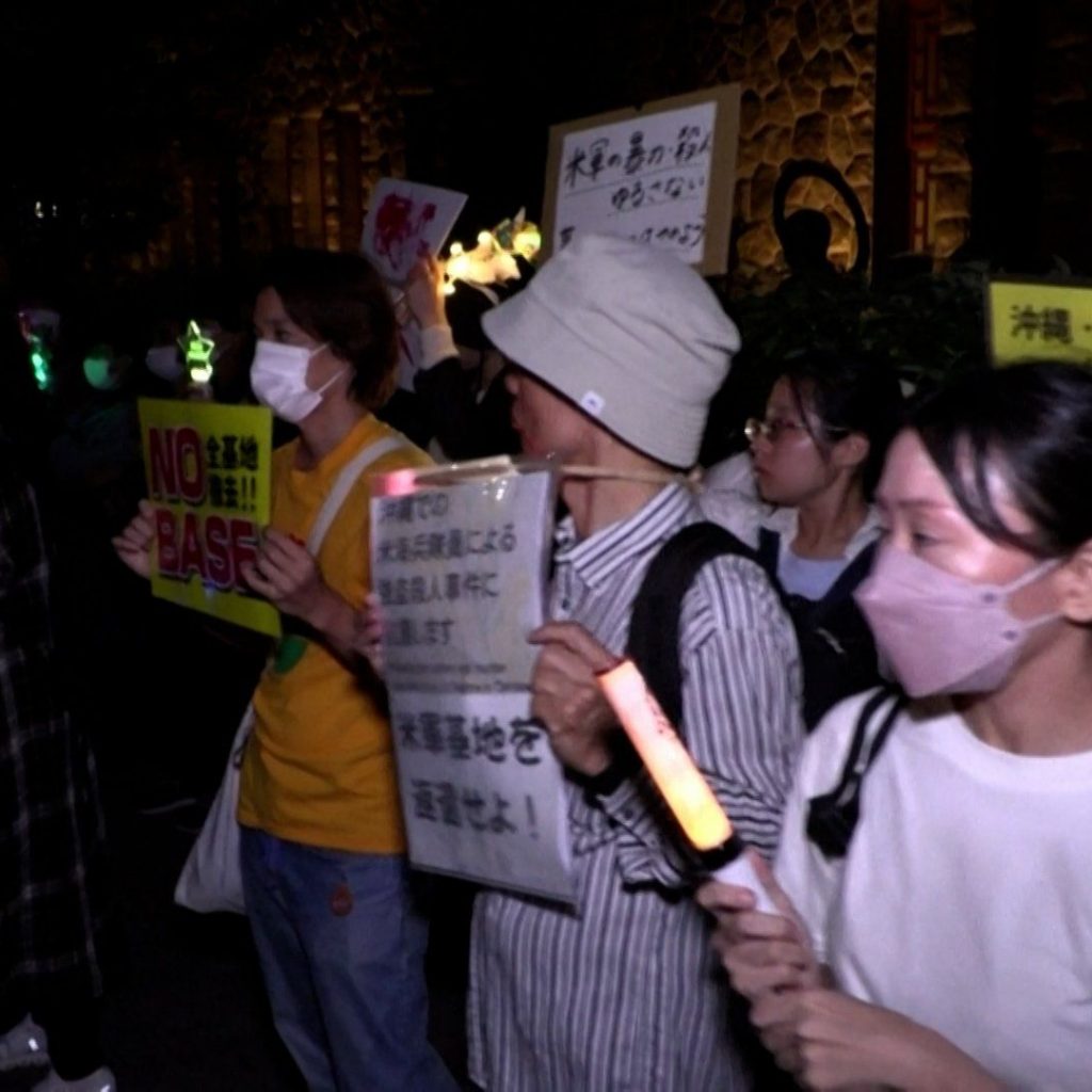 Tokyo protests US military presence after Okinawa
killing