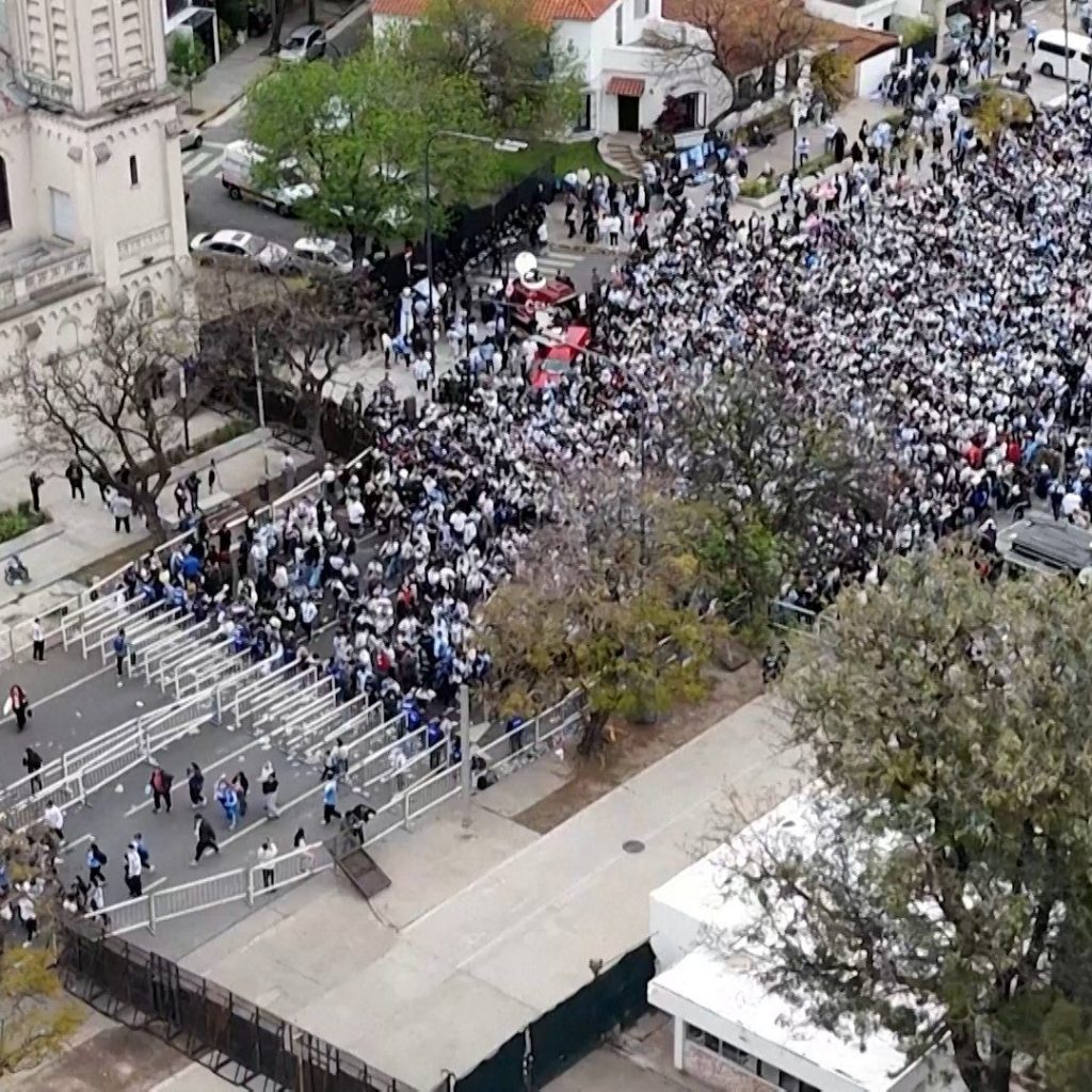 Fans flood Buenos Aires ahead of Messi’s final international
match