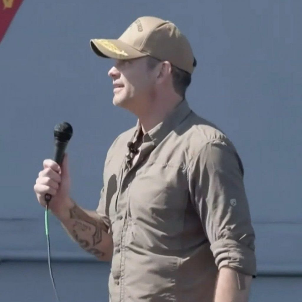 Hegseth address sailors in pushup apology and Trump
impression