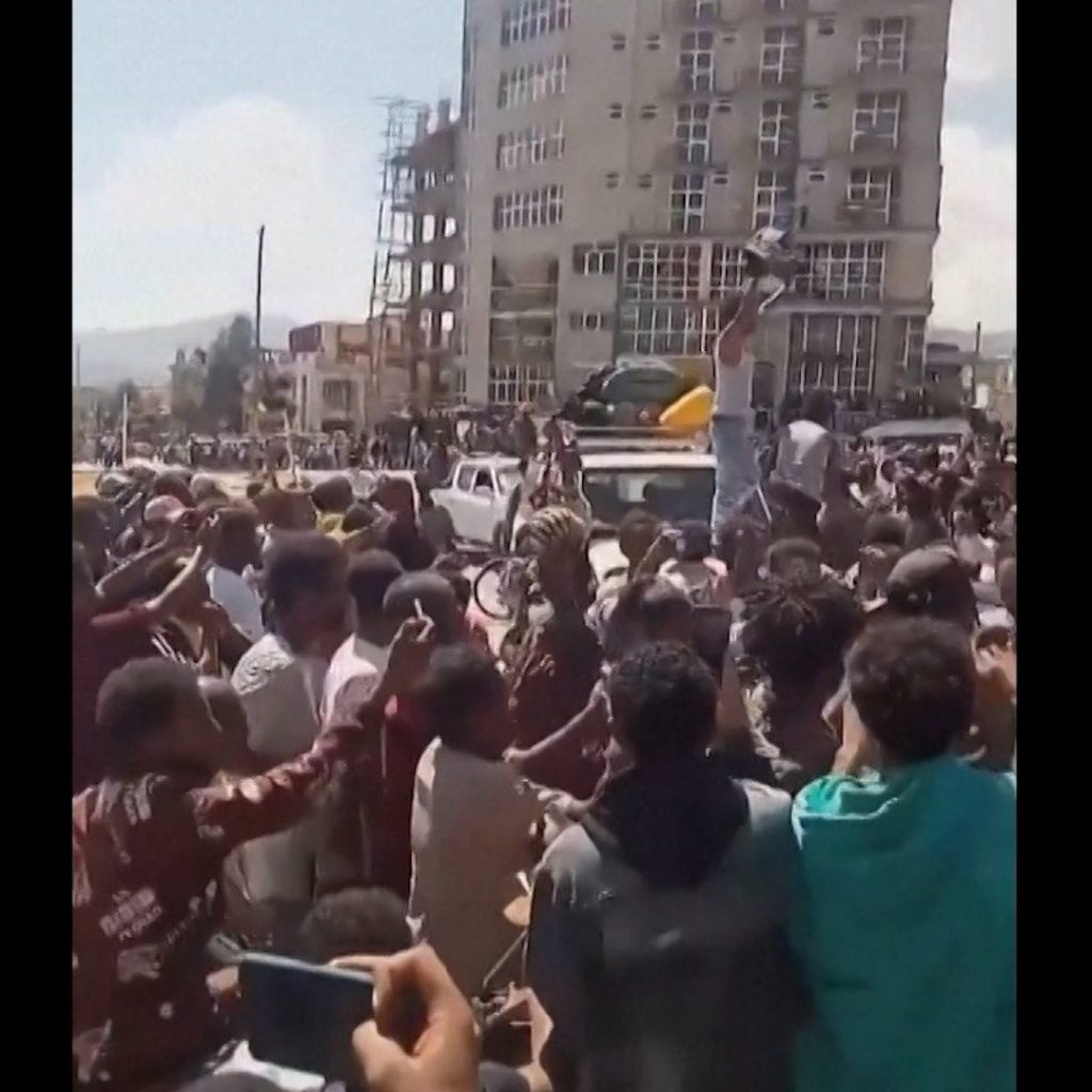 Celebrations in Ethiopian city after reported Eritrean
‘incursion’