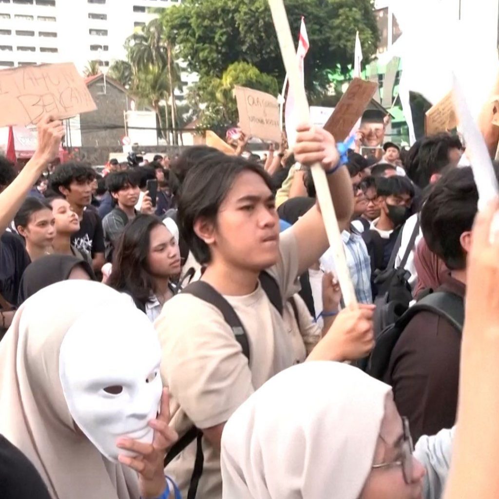 Indonesians protest over land-clearing fires