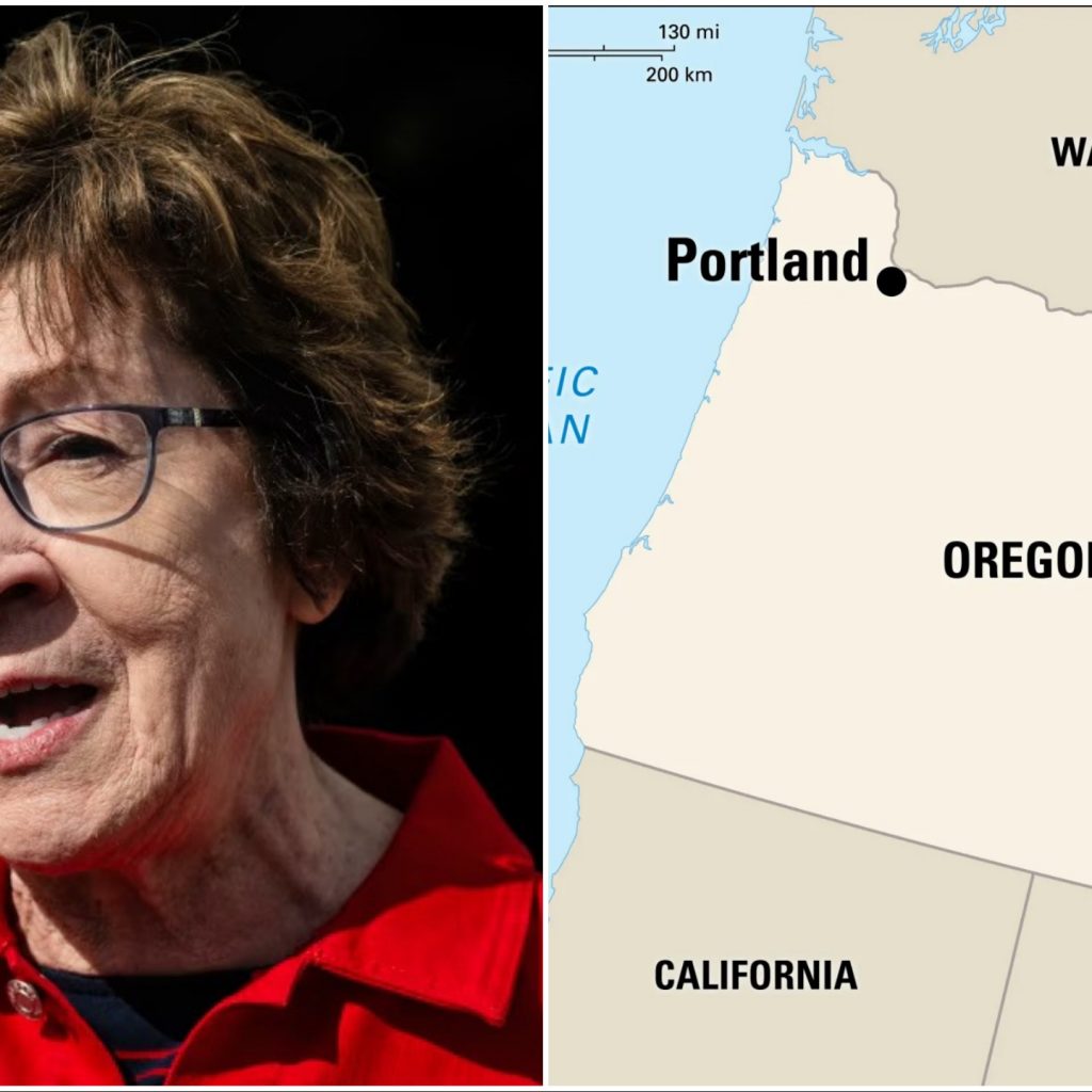 Susan Collins SuperPAC Buys Ads In Portland, Oregon Not
Maine