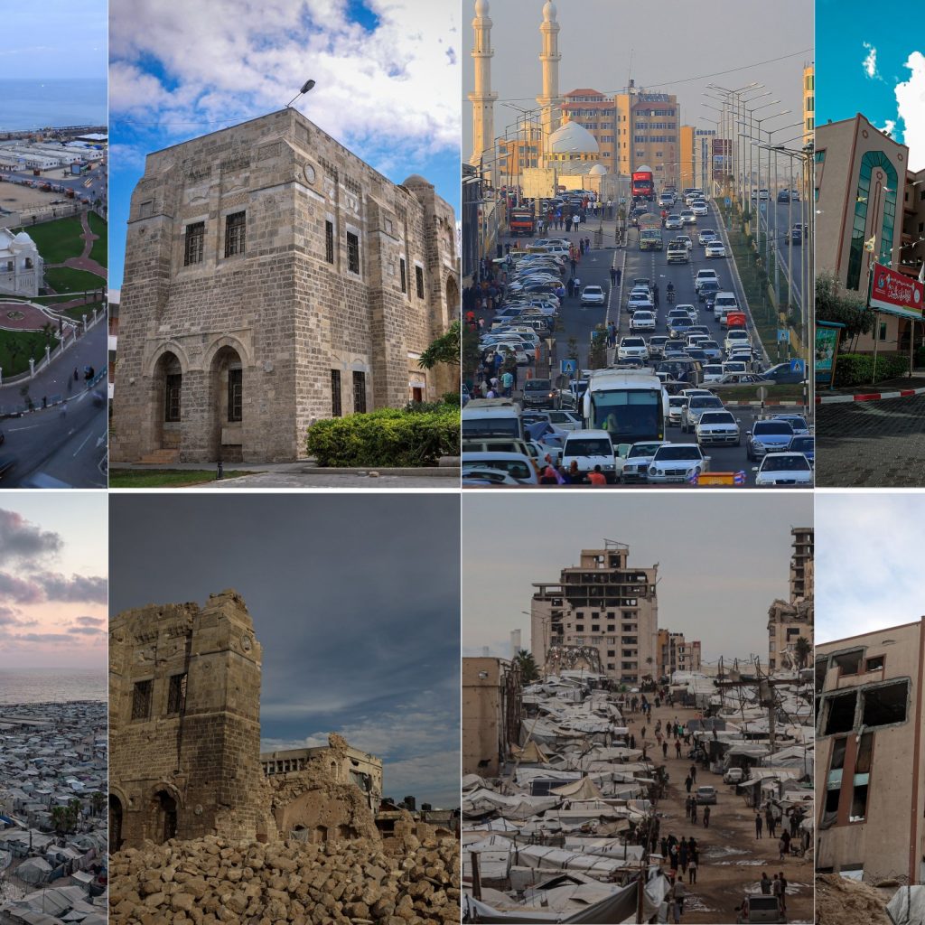 Photos: Gaza before and after – a city transformed by
war