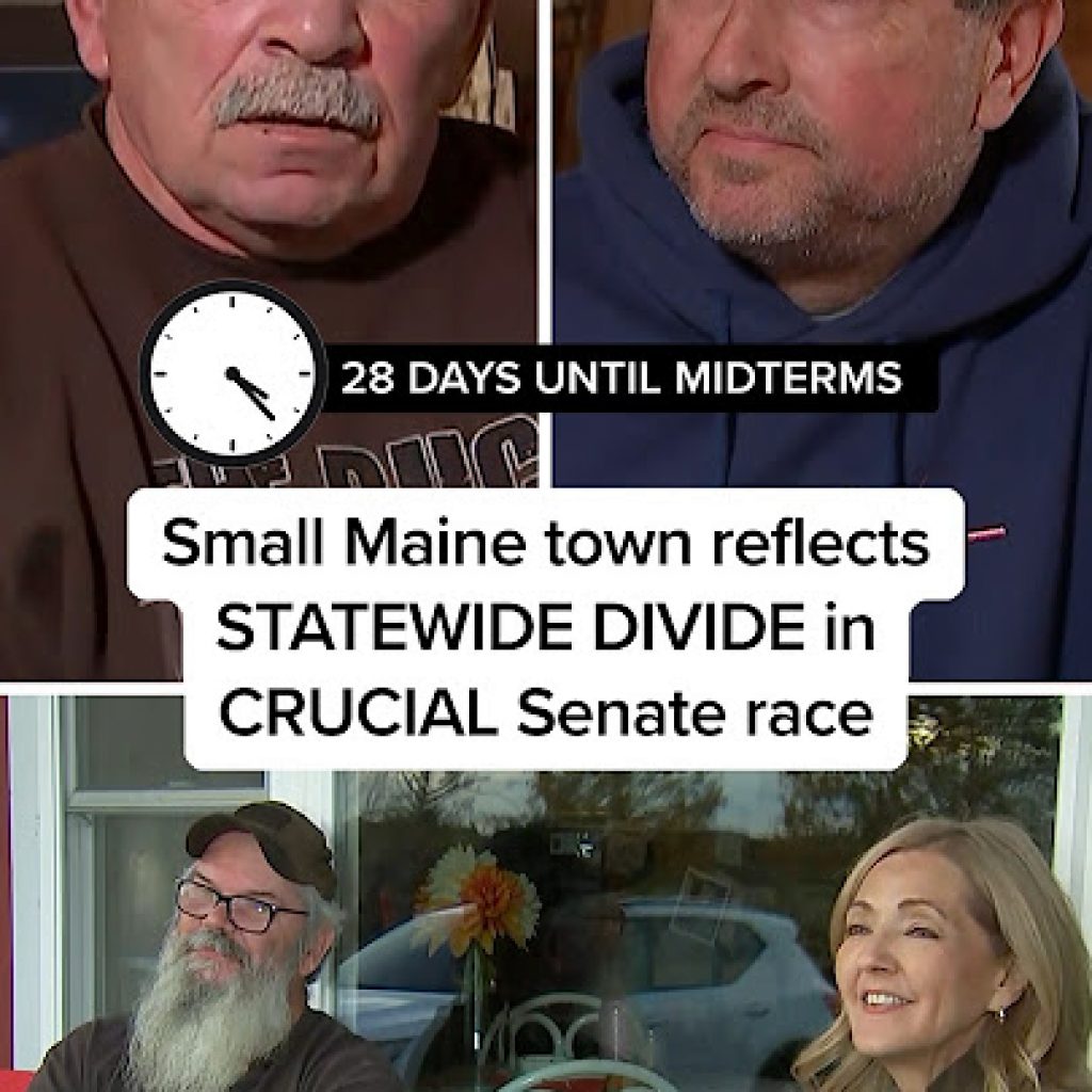 Small Maine town reflects STATEWIDE DIVIDE in CRUCIAL Senate
race