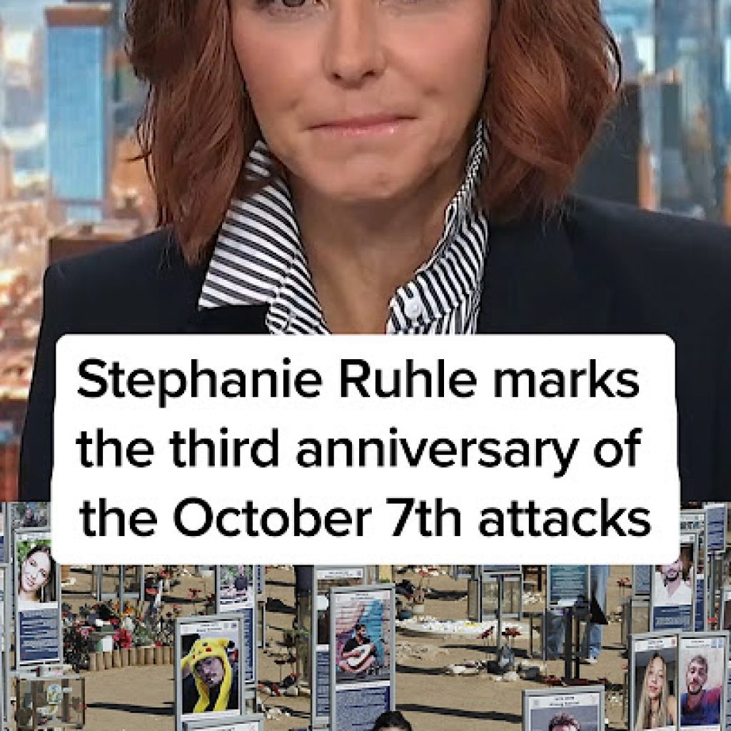 Stephanie Ruhle marks the third anniversary of the October
7th attacks