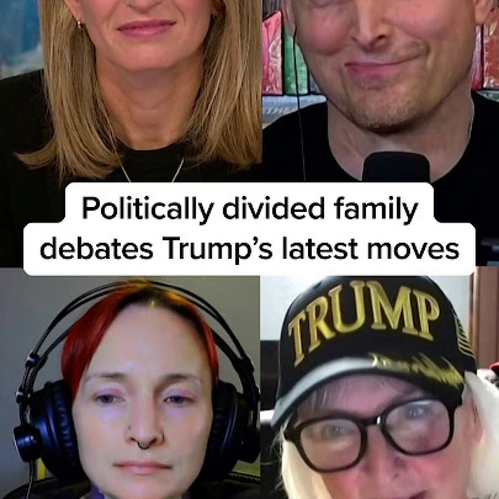 Politically divided family debates Trump’s latest
moves