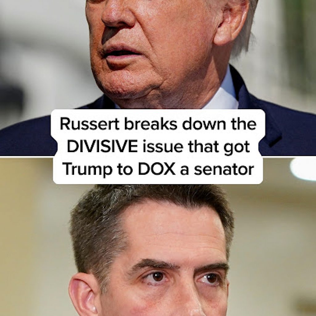 Russert breaks down the DIVISIVE issue that got Trump to DOX
a senator