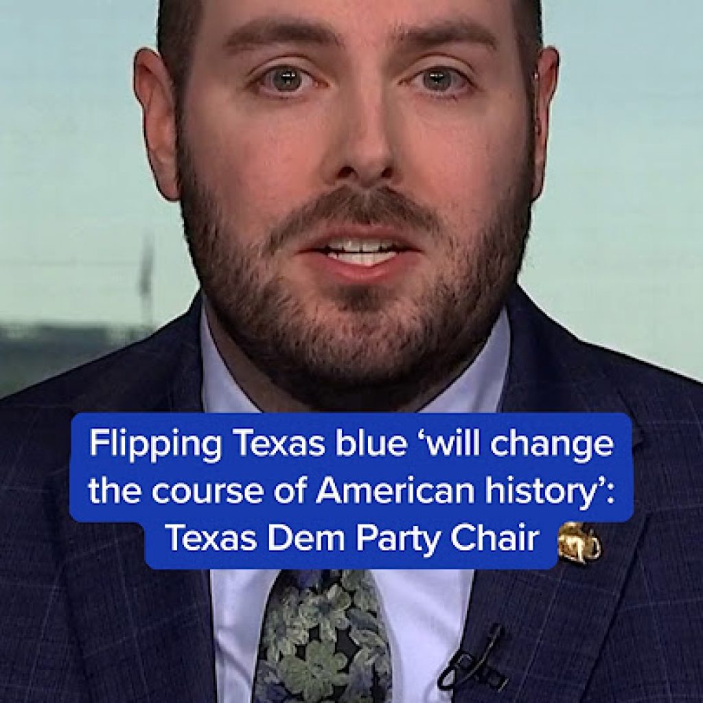 Flipping Texas blue ‘will change the course of American
history’: Texas Dem Party Chair