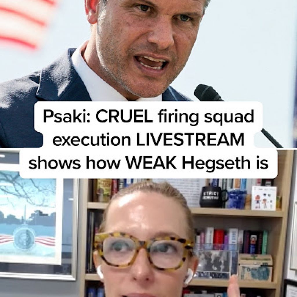 Psaki: CRUEL firing squad execution LIVESTREAM shows how
WEAK Hegseth is
