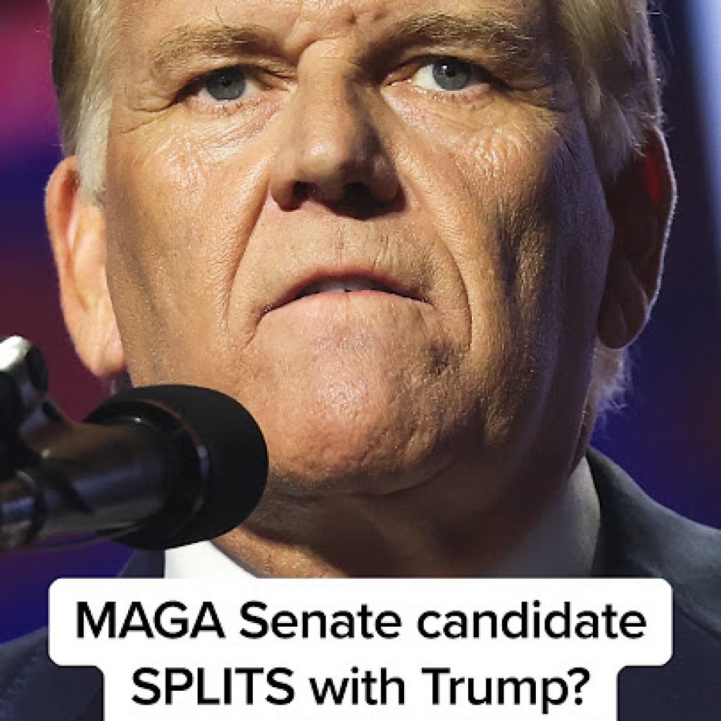 MAGA Senate candidate SPLITS with Trump?